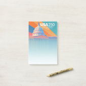 VS 250e verjaardag - Capital Dome Amerika Post-it® Notes (Op bureau)