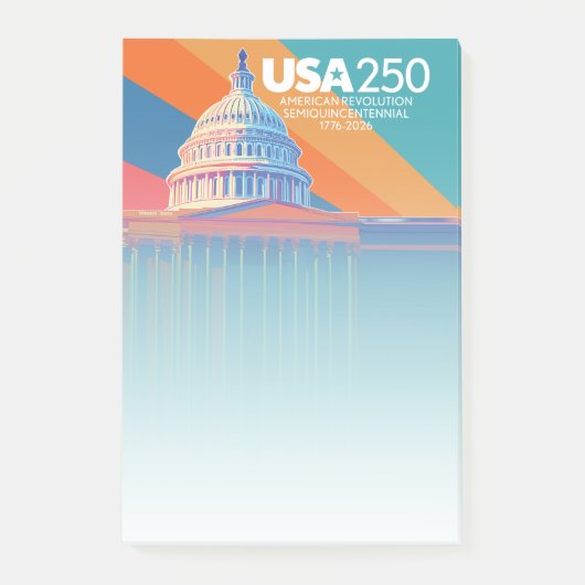 VS 250e verjaardag - Capital Dome Amerika Post-it® Notes (Voorkant)
