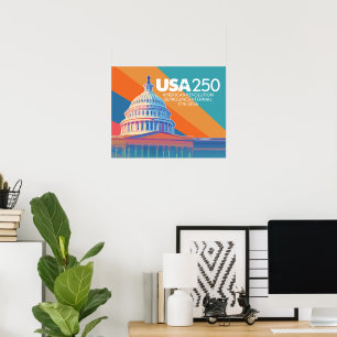 VS 250e verjaardag - Capital Dome Amerika Poster
