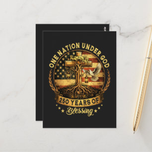 VS 250e verjaardag Eén natie onder God Briefkaart