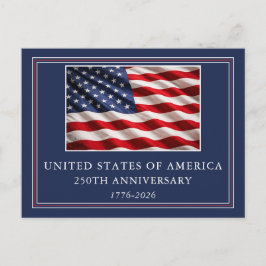 VS 250e Verjaardag Elegant Patriottisch Briefkaart