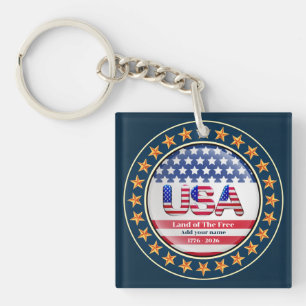 VS 250e verjaardag I Patriottisch 1776-2026 sleute Sleutelhanger