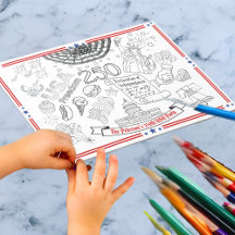 VS 250e verjaardag Kids Kleur mij patriottenfeestj