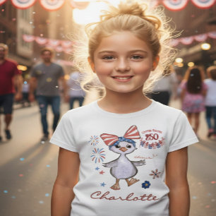 VS 250e Verjaardag Kinderen Patriottische Dwaze Ga T-shirt