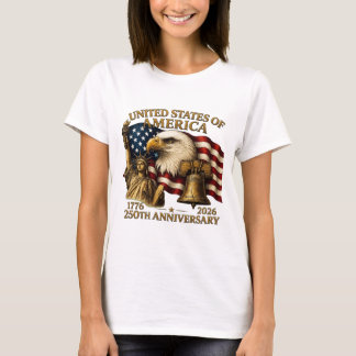 VS 250e verjaardag Liberty Eagle Bell T-shirt