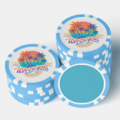 VS 250e verjaardag Palmboom Poker Chips (Opstapeling)