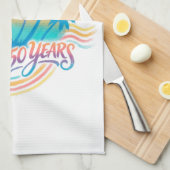 VS 250e verjaardag Palmboom Theedoek (Quarter Fold)