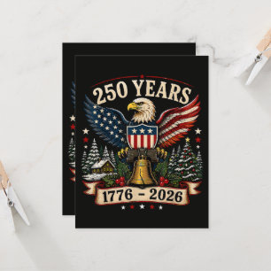 VS 250e verjaardag Patriotische Kerst Egel Kaart
