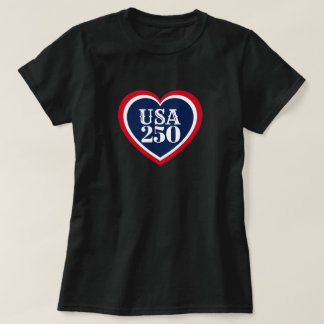 VS 250e verjaardag Patriotische Rode Witte Blauwe T-shirt