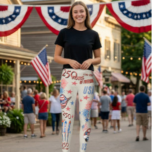 VS 250e Verjaardag Patriottische Gnome Leggings