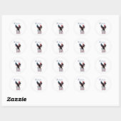 VS 250e verjaardag Ronde Sticker (Vel)