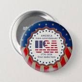 VS 250e verjaardag Semiquincentennial 1776–2026 Ronde Button 7,6 Cm (Voorkant /achterkant)