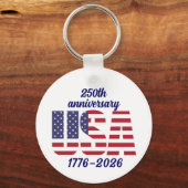 VS 250e verjaardag Semiquincentennial 1776–2026 Sleutelhanger (Achterkant)