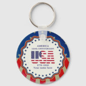 VS 250e verjaardag Semiquincentennial 1776–2026 Sleutelhanger (Achterkant)