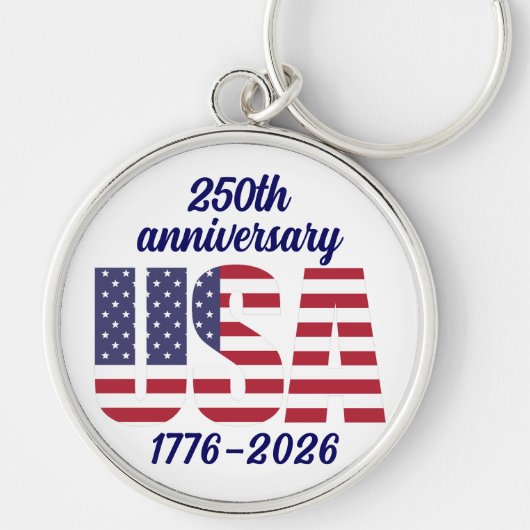 VS 250e verjaardag Semiquincentennial 1776–2026 Sleutelhanger (Voorkant)