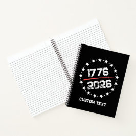 VS 250e verjaardag Semiquincentennial 4 juli Notitieboek
