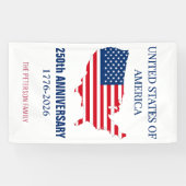 VS 250e verjaardag Semiquincentennial Patriottisch Spandoek (Horizontaal)