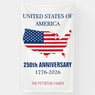 VS 250e verjaardag Semiquincentennial Patriottisch Spandoek