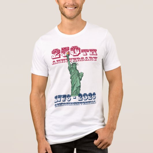 VS 250e verjaardag Semiquincentennial Tri-Blend Shirt (Voorkant)