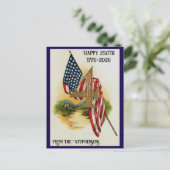 VS 250e viering van Onafhankelijkheidsdag Patrioti Briefkaart (Staand voorkant)