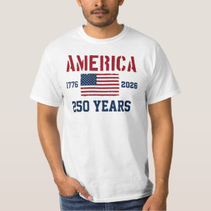 VS 250ste Amerika Verjaardag T-shirt