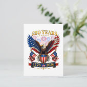 VS 250ste verjaardag 1776-2026 Briefkaart (Staand voorkant)