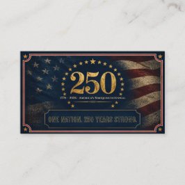 VS 250ste verjaardag  | 1776-2026 Gaven van Amerik Visitekaartje