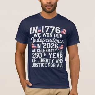 VS 250ste verjaardag 1776-2026 Onafhankelijkheidsd T-shirt