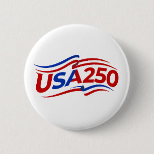 VS 250ste verjaardag 1776-2026 Patriottisch Amerik Ronde Button 5,7 Cm