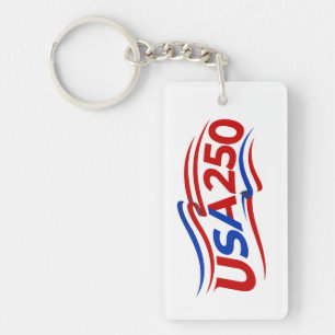 VS 250ste verjaardag 1776-2026 Patriottisch Amerik Sleutelhanger