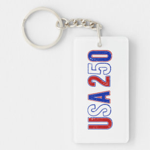 VS 250ste verjaardag 1776-2026 Patriottisch Amerik Sleutelhanger