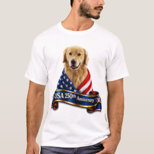 VS 250ste verjaardag Golden Retriever T-shirt #9