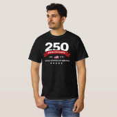 VS 250ste verjaardag sinds 1776 T-shirt (Voorkant volledig)