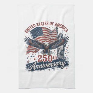 VS 250ste verjaardag Steenarend Statue of Liberty Theedoek