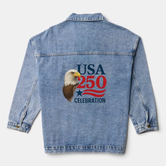 VS/250ste viering van 4 juli Denim Jacket (Achterkant)