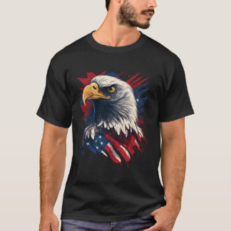 VS 4 juli adelaar op patriottische Amerikaanse ade T-shirt