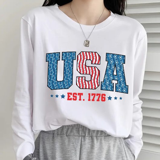 VS 4 juli Shirt, Patriottisch geschenk voor haar T-shirt