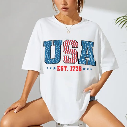 VS 4 juli Shirt, Patriottisch geschenk voor haar T-shirt