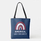 VS 4 juli stijlvol patriottische Amerikaanse regen Tote Bag (Achterkant)