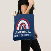 VS 4 juli stijlvol patriottische Amerikaanse regen Tote Bag (Dichtbij)