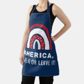 VS 4 juli Stijlvolle Amerikaanse regenboog Schort (Insitu)
