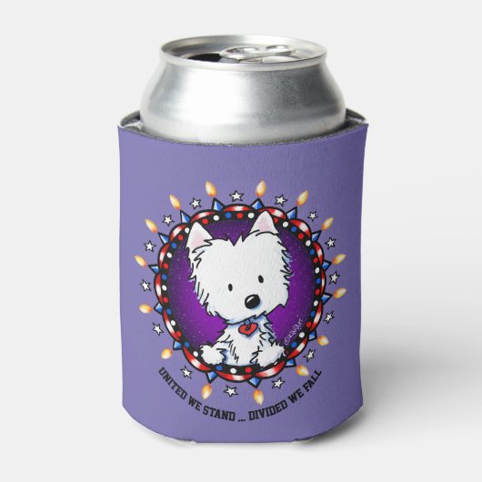 VS 4 juli Westie Blikjeskoeler (Blikje Voorkant)