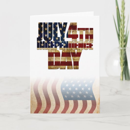 VS 4e Onafhankelijkheidsdag juli Kaart (Voorkant)