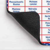 VS - 50 staten en kapitaalsteden Muismat (Hoek)