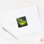 VS, Alaska, Chena Hot Springs. Aurora Borealis 2 Vierkante Sticker (Envelop)