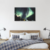 VS, Alaska, Chena Hot Springs. Aurora Canvas Afdruk (Insitu (Slaapkamer))