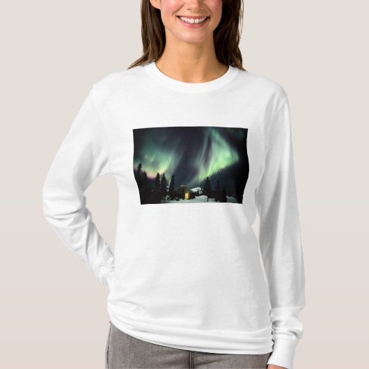 VS, Alaska, Chena Hot Springs. Aurora T-shirt (Voorkant)