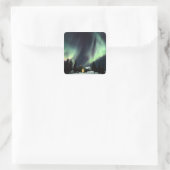 VS, Alaska, Chena Hot Springs. Aurora Vierkante Sticker (Tas)