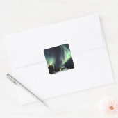VS, Alaska, Chena Hot Springs. Aurora Vierkante Sticker (Envelop)