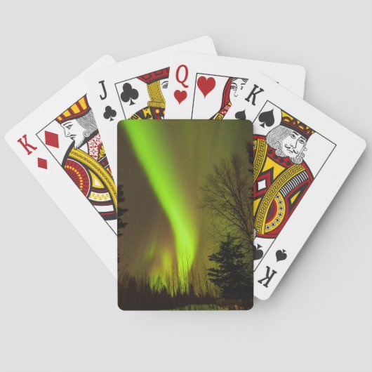 VS, Alaska, Chena Hot Springs. Zicht op Aurora Pokerkaarten (Achterkant)